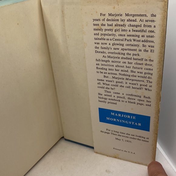 Marjorie Morningstar by Herman Wouk First Edition Hardcover Dust Jacket 1955 - Picture 11 of 16